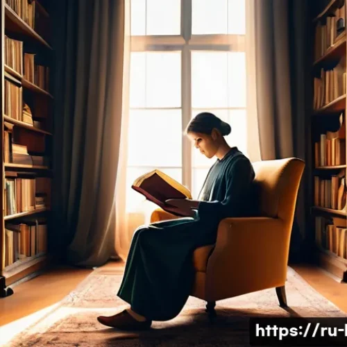 시의 운율과 비유법 - An artistic scene illustrating the rhythm of poetry: a serene library room bathed in warm afternoon ...